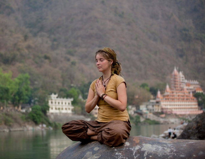 Meditation at Ganga Ghat Rishikesh